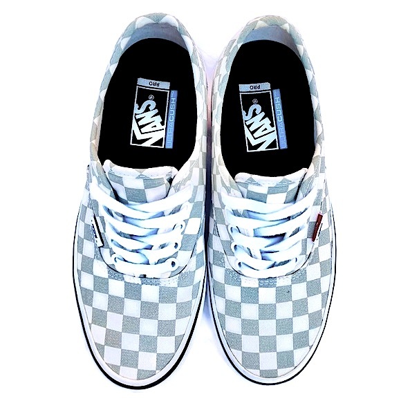 Vans PRO Ultra Cush Aqua Blue Checkered Low Tops Men’s 7 Woman’s 8.5/9